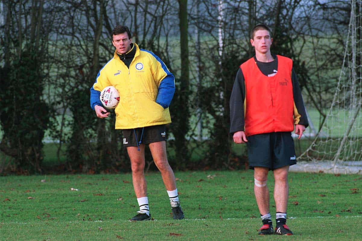 Harry Kewell training for Leeds