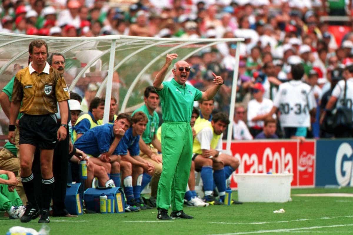 Italy manager Arrigo Sacchi at the 1994 World Cup