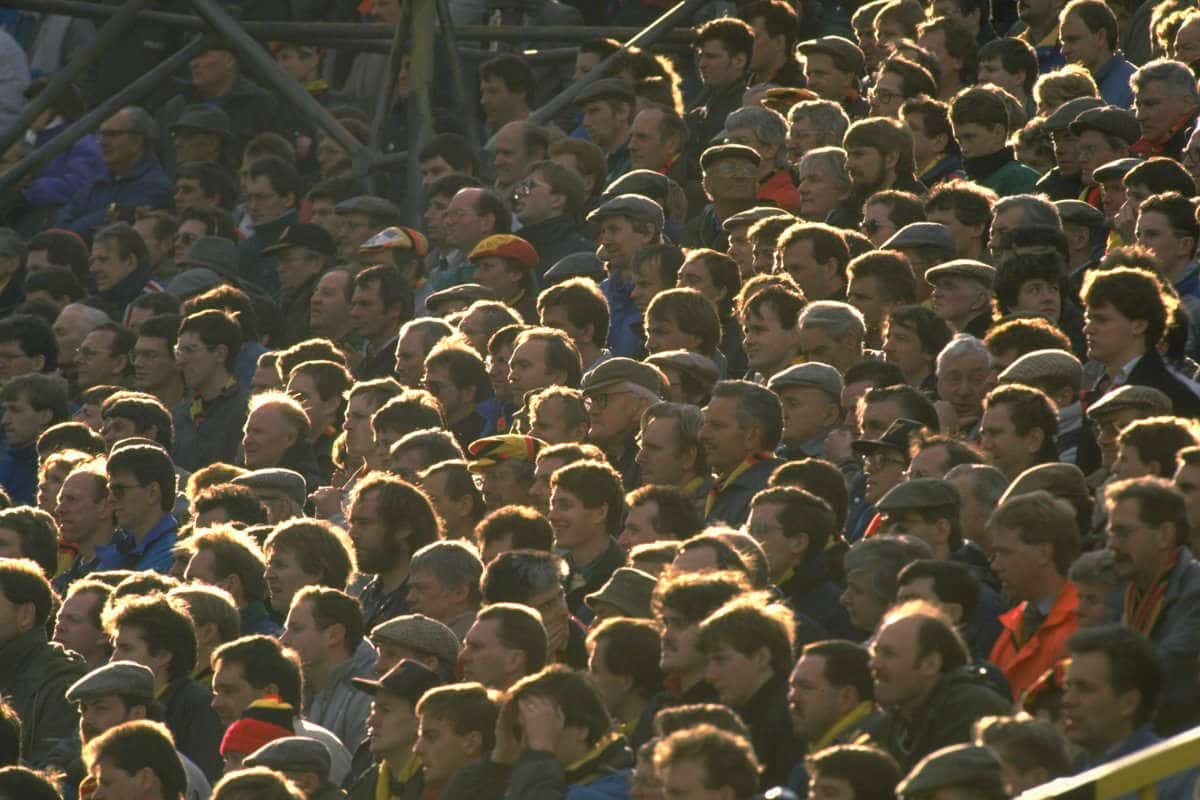 Everton fans on the terraces