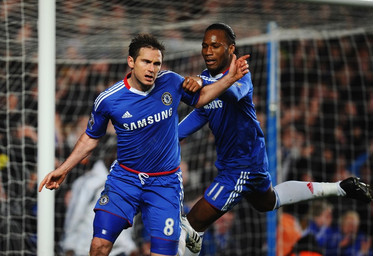 Frank Lampard and Didier Drogba scored many goals together at Chelsea