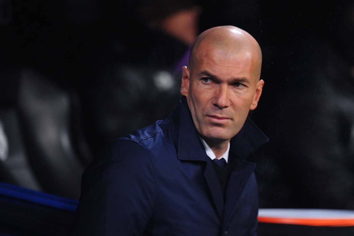 Real Madrid manager Zinedine Zidane