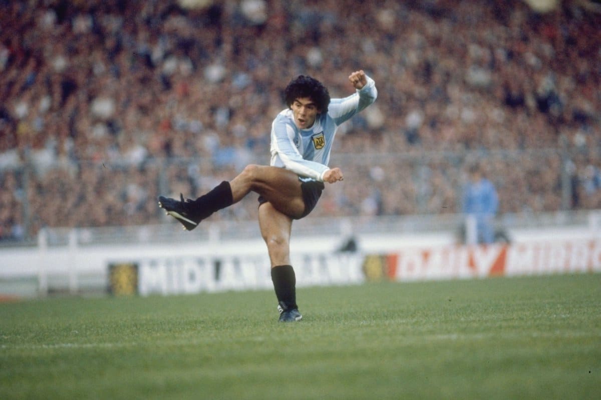 Diego Maradona of Argentina