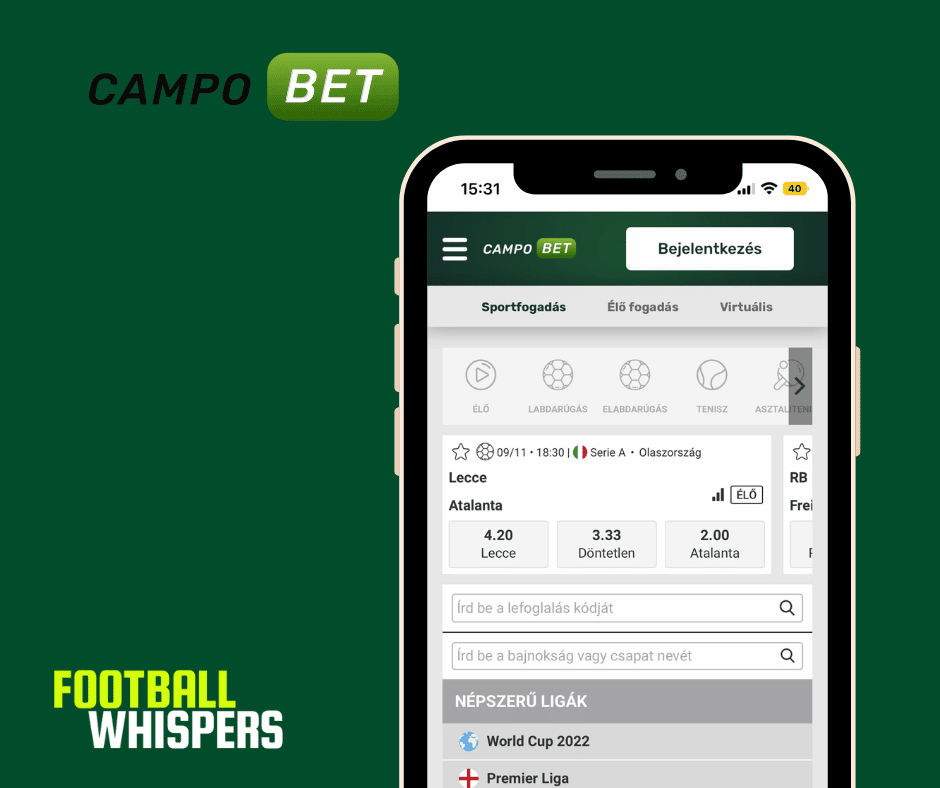 Campobet, mobilbar&aacute;t k&ouml;nt&ouml;sben
