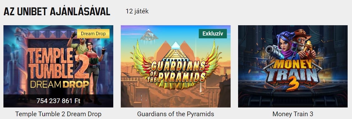 Unibet Kaszin&oacute;, p&oacute;ker, &eacute;lő kaszin&oacute; 