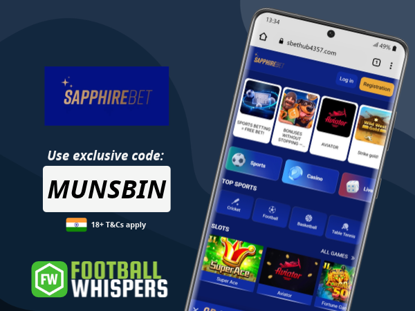 SapphireBet Promo Code India: MUNSBIN | Up to ₹11,000 Bonus (2026)