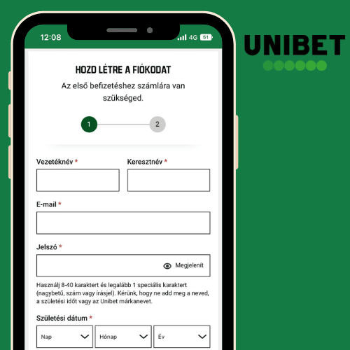 regisztrálni a Unibet oldalára Unibet bejelentkezés