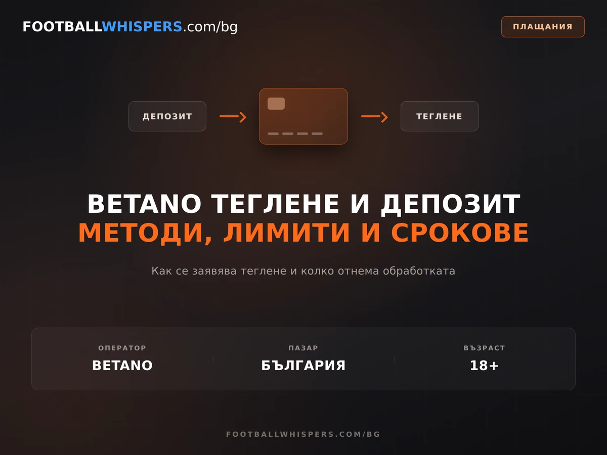 Betano Теглене 2026 - Теглене на печалба от BETANO