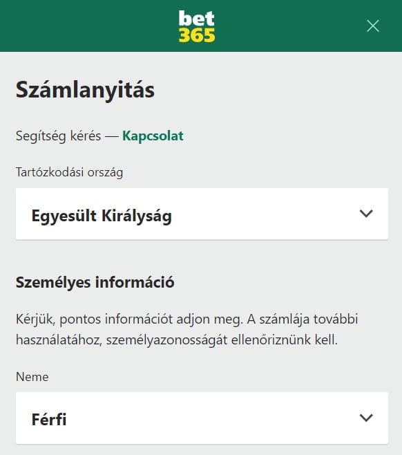 bet365 magyar regisztr&aacute;ci&oacute;