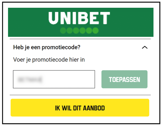 Unibet promotiecode