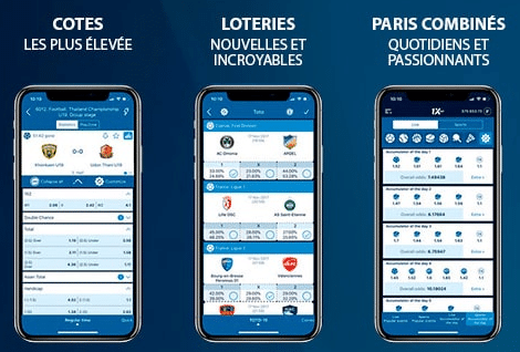 Jouez sur l'application 1xBet mobile