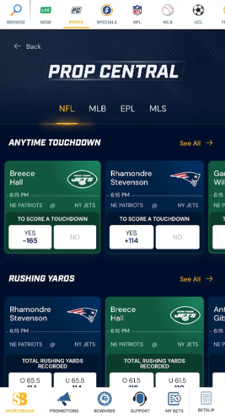 Betrivers prop central US special offers