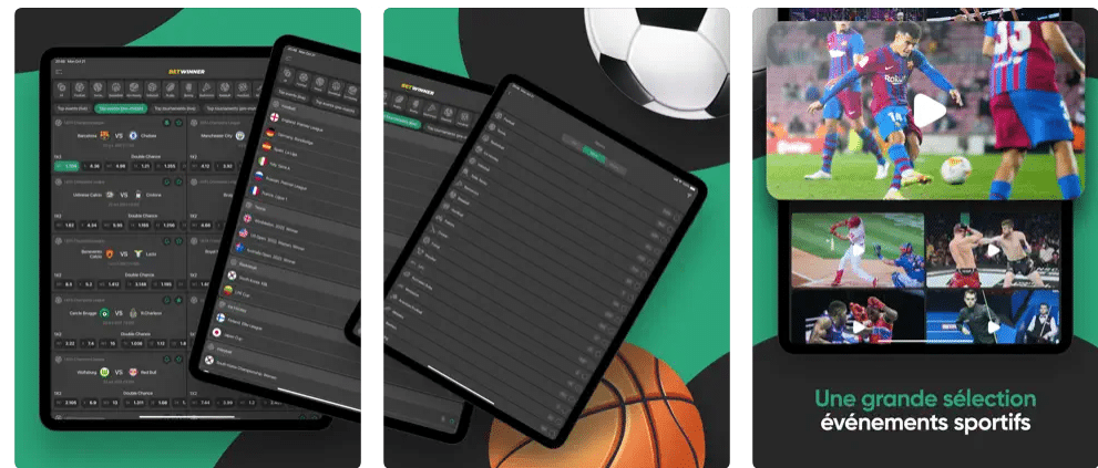 D&eacute;couvrez l'application de paris sportifs Betwinner