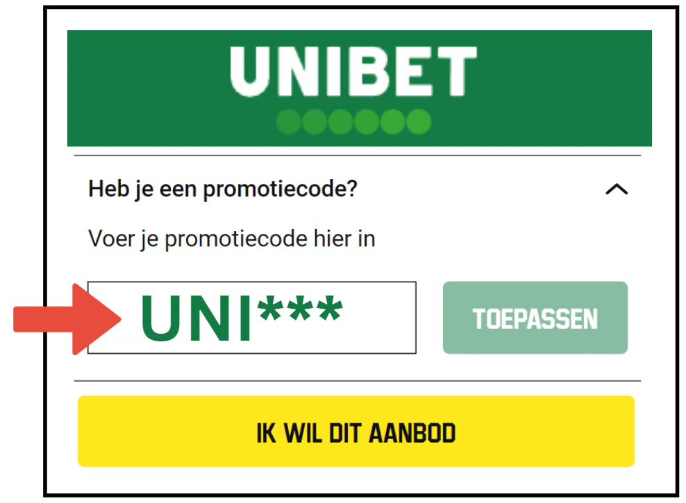 Unibet Promotiecode & Bonuscode tot 50&euro; April 2026