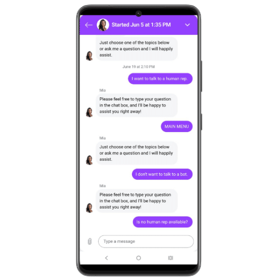 10CRIC customer support screen on the mobile site