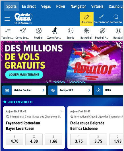 APK Guin&eacute;a games 