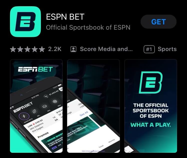 Apple iOS app store - download ESPN Bet, the official sportsbook of ESPN