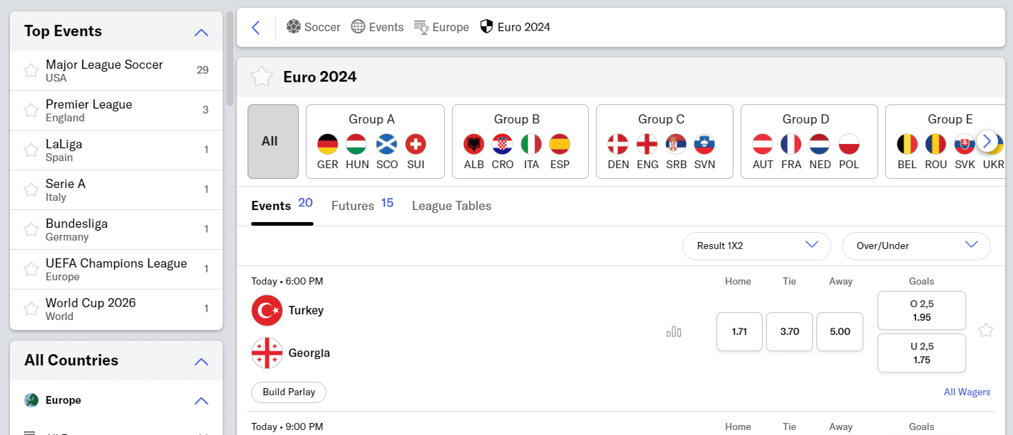 betmgm euros 2024 betting soccer