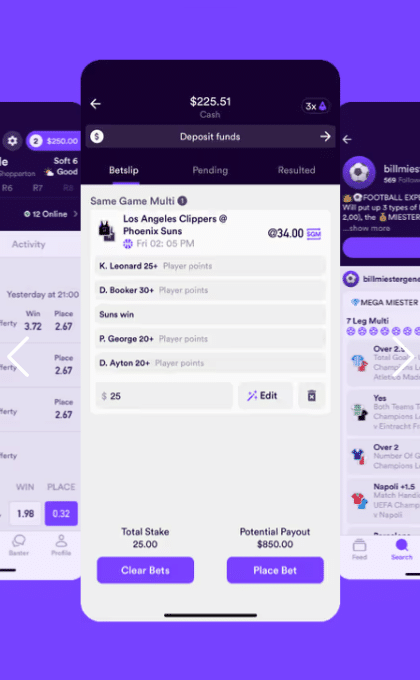 Making a deposit and placing a bet on dabble