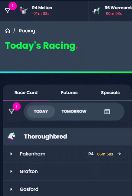 betright today's racing horseracing bets app, mobile betting australia