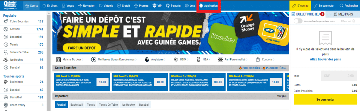 Avis Guin&eacute;e Games