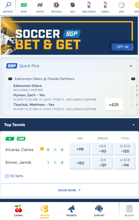 Betrivers review soccer bets