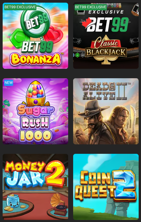 bet99 canada casino section
