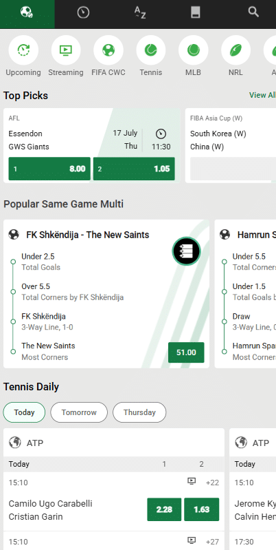 betfair betting markets & top sports available - horse racing, tennis