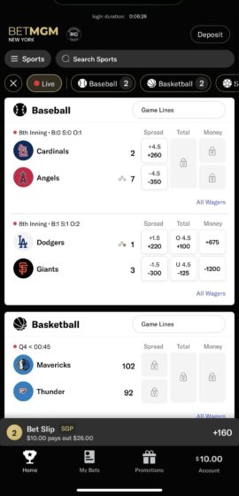 betmgm sportsbook app live bet