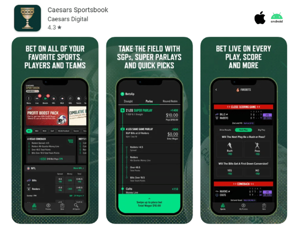 caesars s portsbook app is one of the best betting apps in the USA