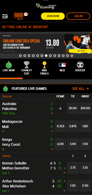 888sport live betting