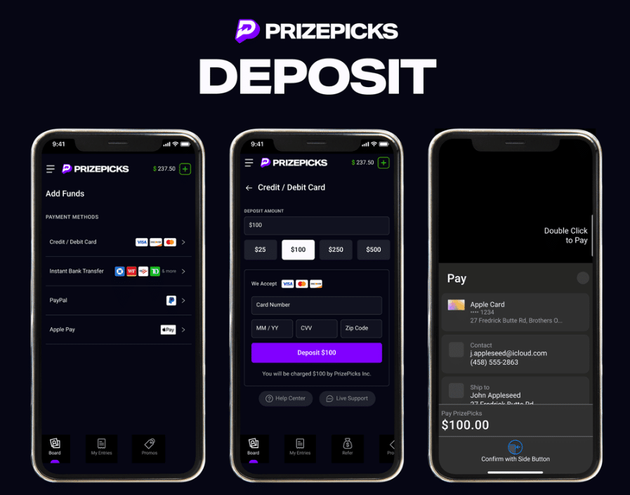 prizepicks deposits - how to make a deposit on prizepicks US app