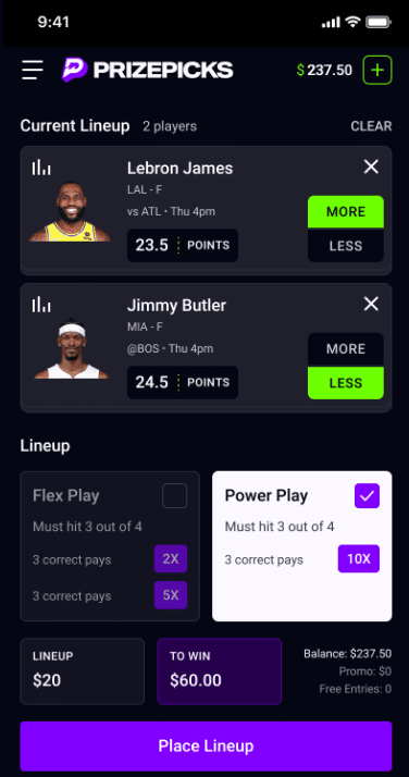 prizepicks bet on basketball