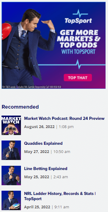 topsport features and offers