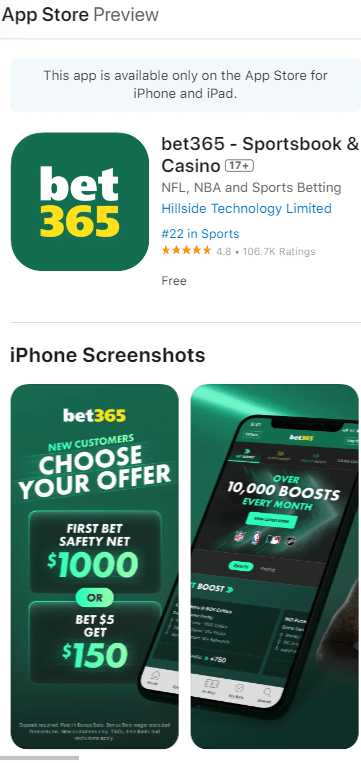 apple app store bet365 kentucky app 