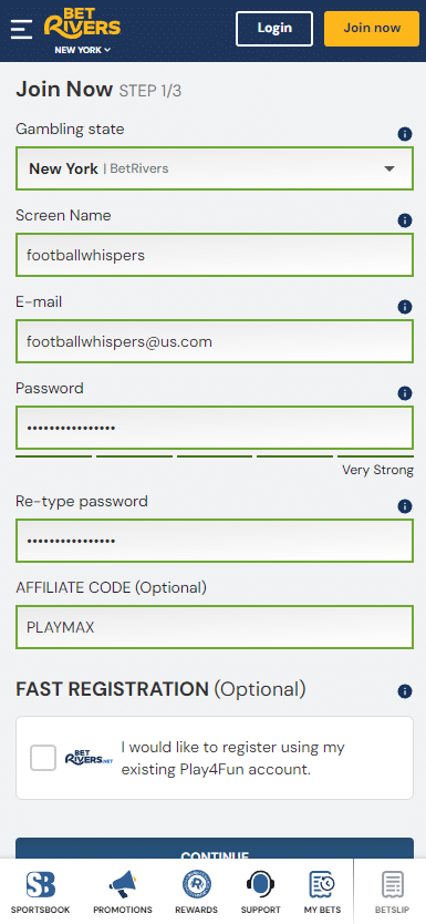 BetRivers bonus code