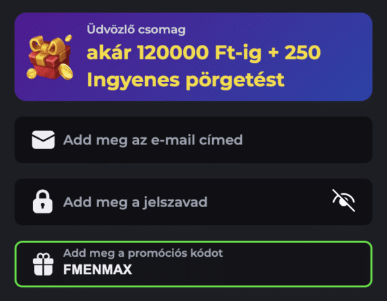 BetOnRed b&oacute;nuszok