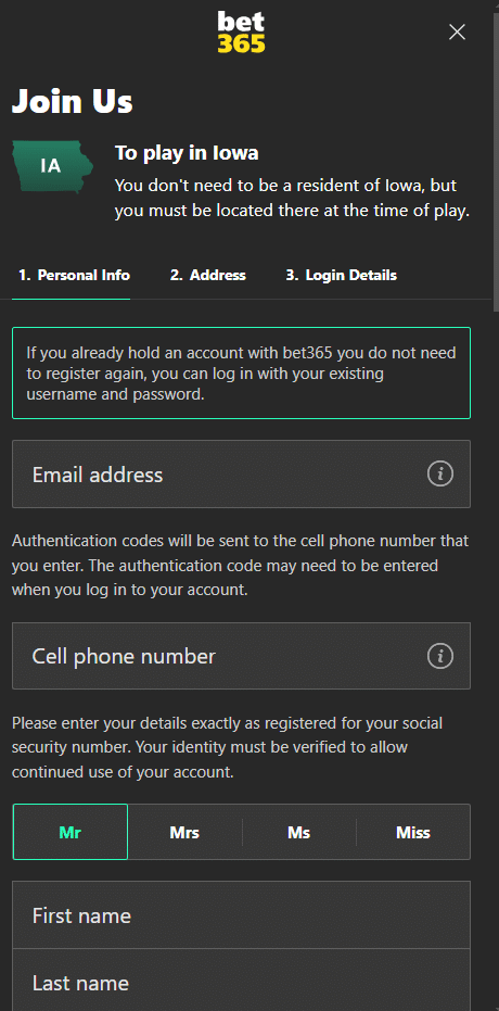 bet365 IA tutorial create an account, Bet365 bonus code iowa