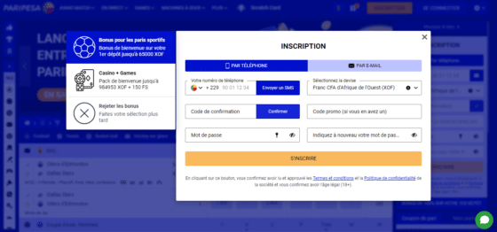avis Paripesa inscription