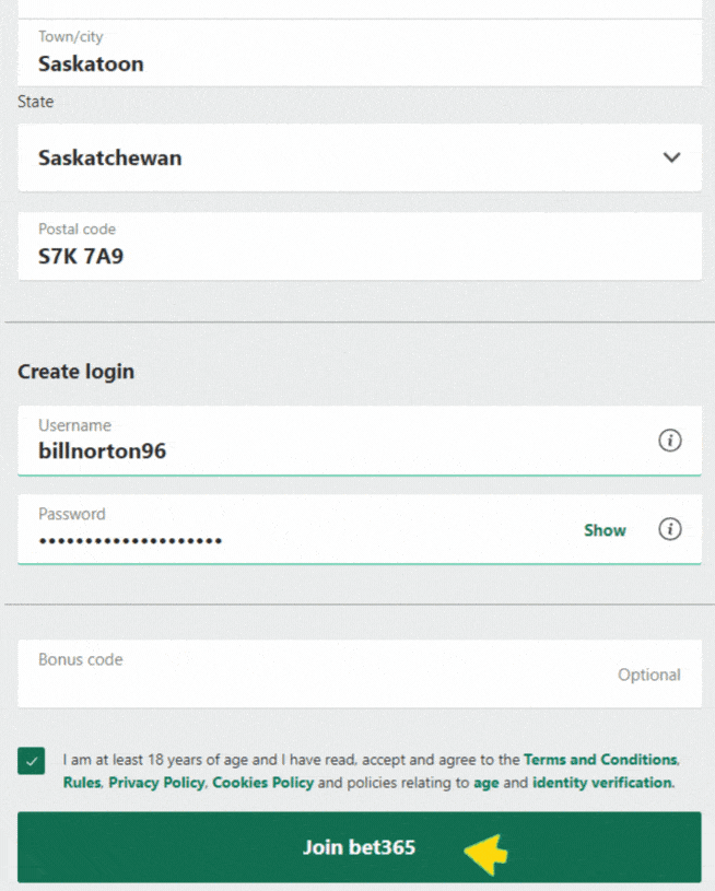 Bet365 Bonus Code 365CA
