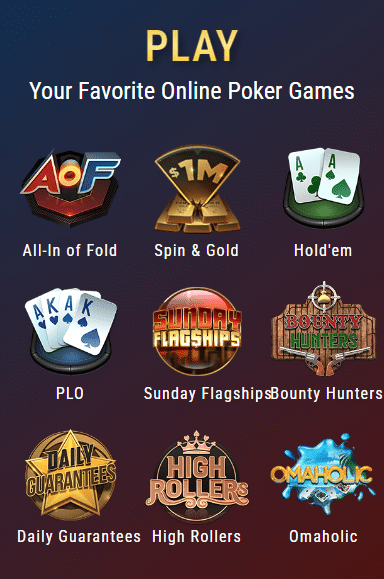 GGPoker casino games displayed on mobile