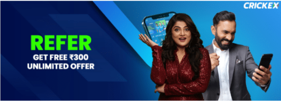 Crickex Referral Bonus