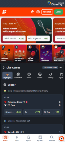 Betano sportsbook canada