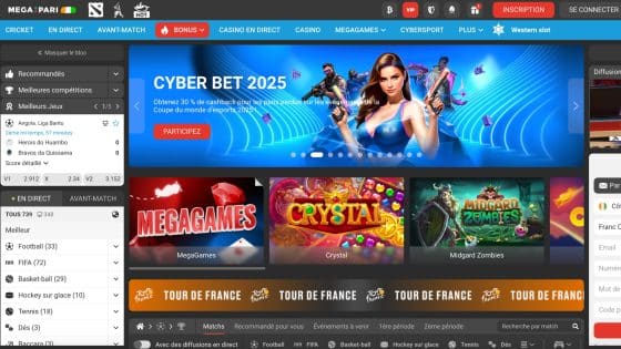 Mega Pari est une plateforme avec une prime d'inscription tr&egrave;s attractive