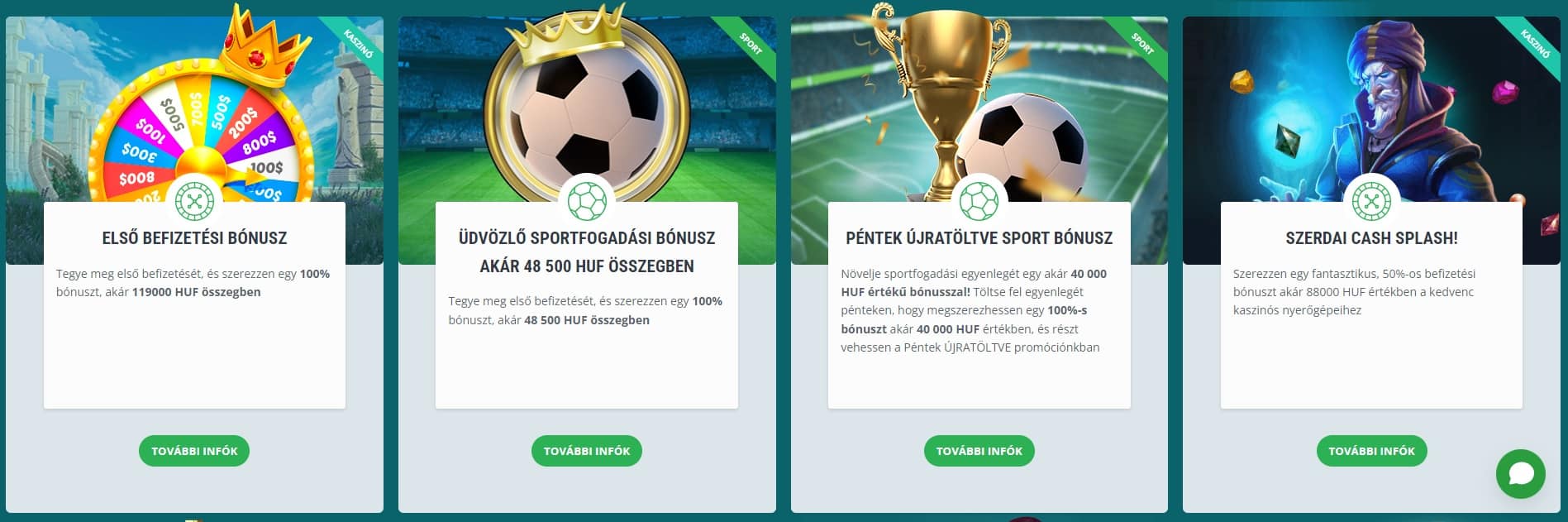 22bet b&oacute;nuszok