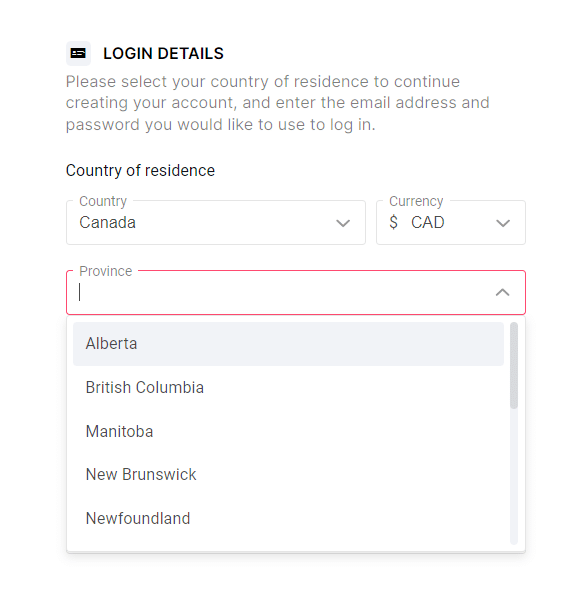 sign up with pinnacle in your province
