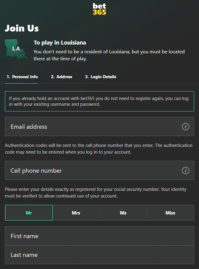bet365 bonus code louisiana