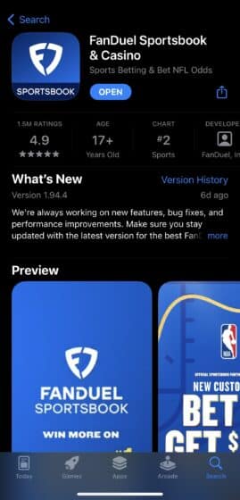Fanduel registration
