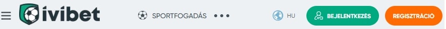 Ivibet regisztr&aacute;ci&oacute; gomb