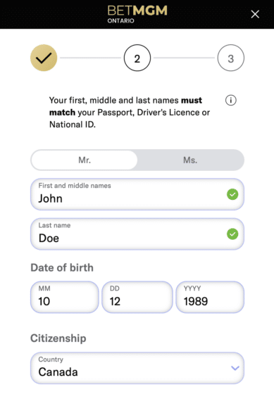 Betmgm Ontario sign up guide
