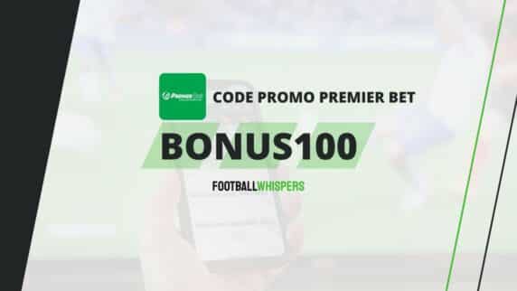 Code promo Premier Bet BONUS100 : jusqu&rsquo;&agrave; 100% de bonus en Avril 2026